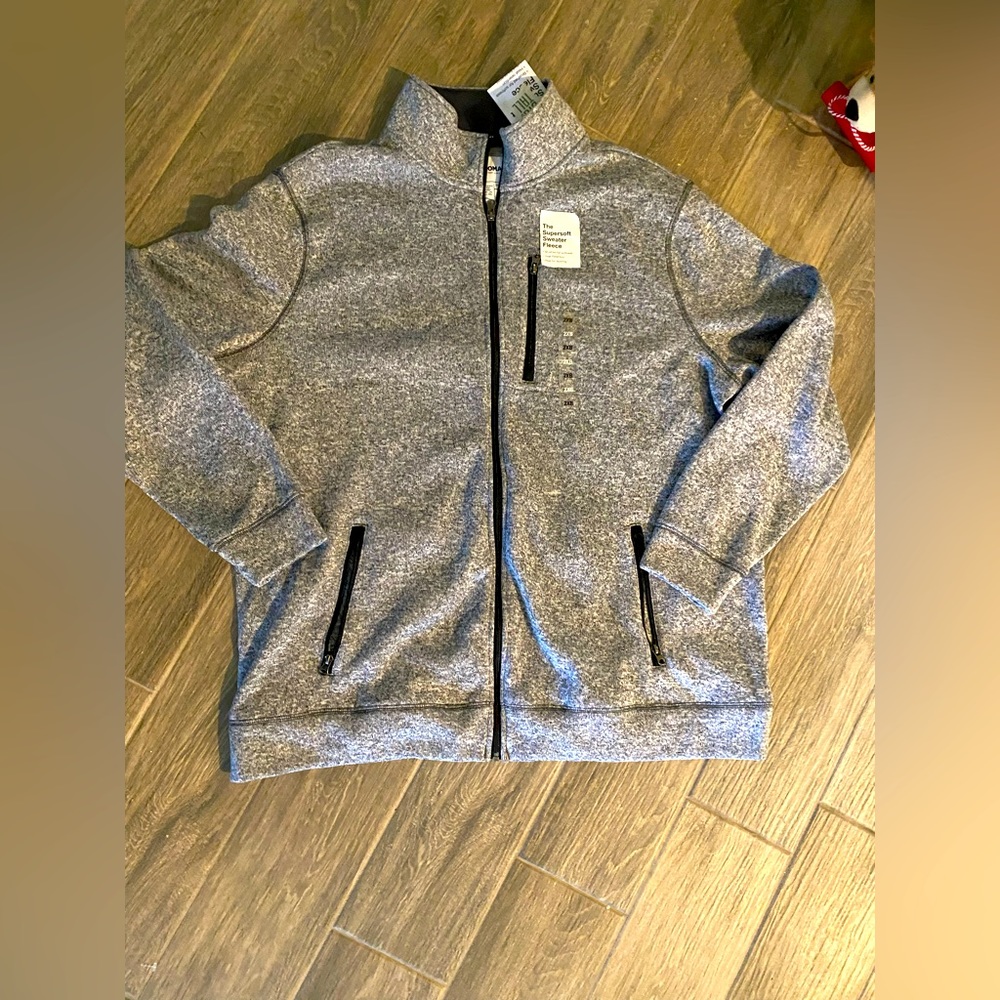 NWT Men’s Super Soft Sweater Fleece 2XX Grey!